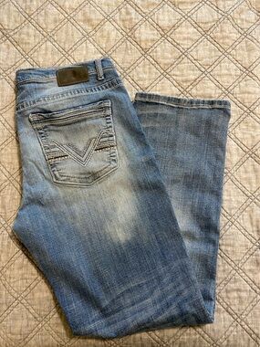 BKE 36R Men's Light Blue Denim Jeans - Straight Fit